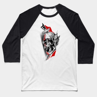 Sword skull Baseball T-Shirt